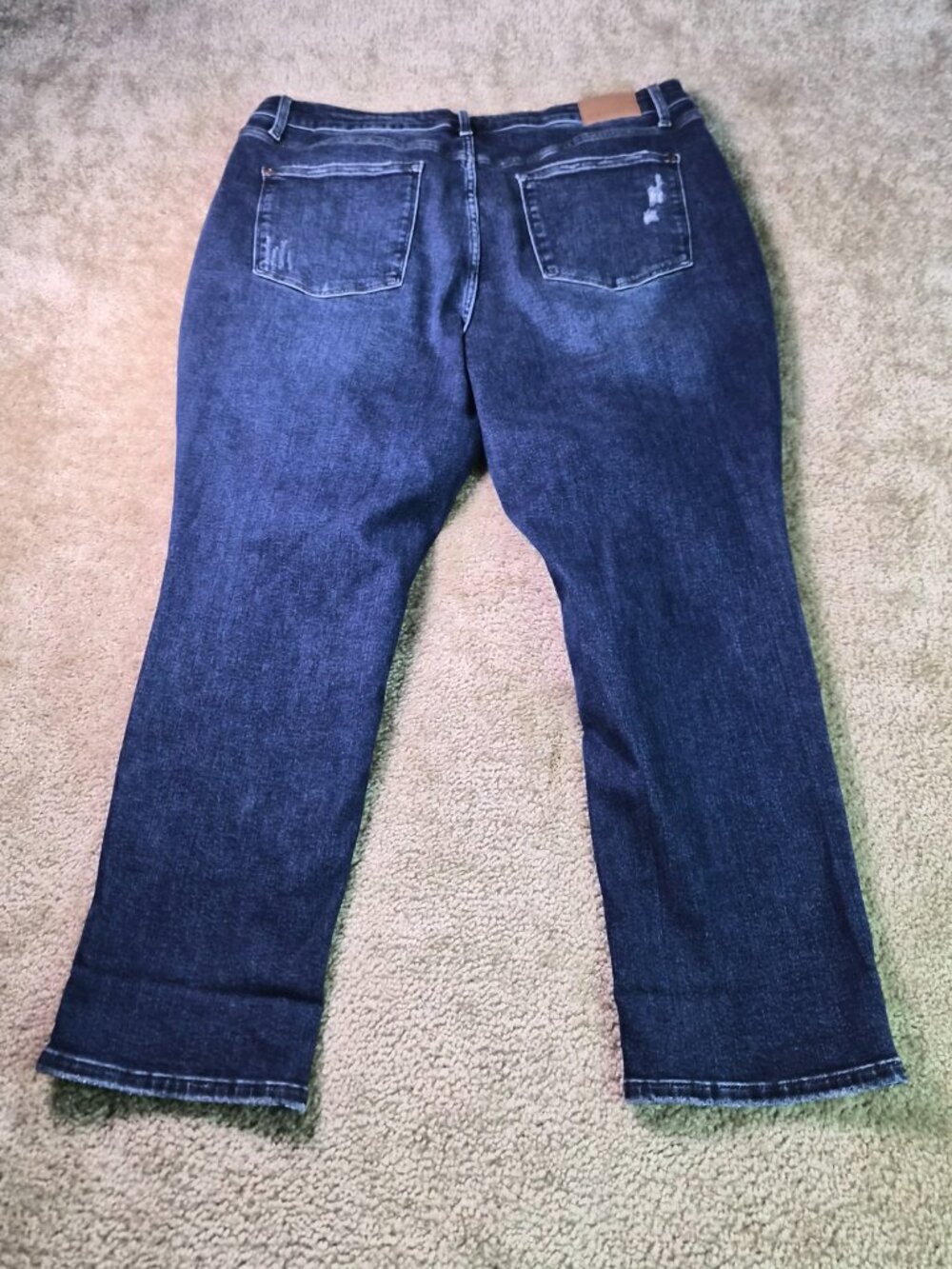 Judy Blue LA Jeans Womens Size 22W Blue Boyfriend Distressed Stretch Denim F910 - Picture 6 of 13